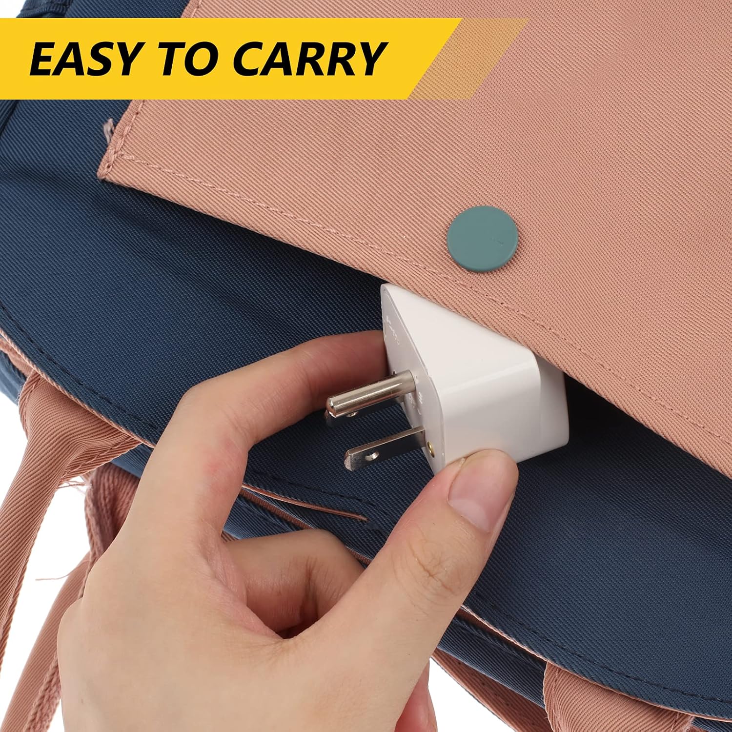 4 Pack Universal Adapter, Europe to US Plug Travel Adapters (White) - Image 5