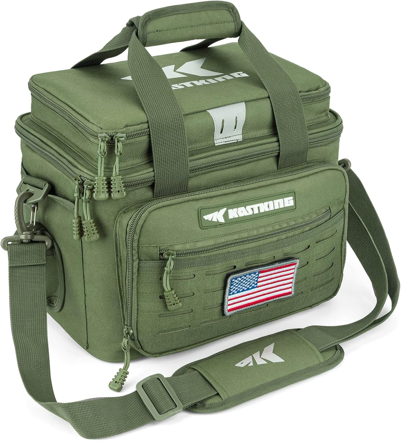 KastKing Fishing Tackle Bags - Saltwater & Freshwater Fishing Bags - Water Resistant, Padded Shoulder Strap - Gear Storage